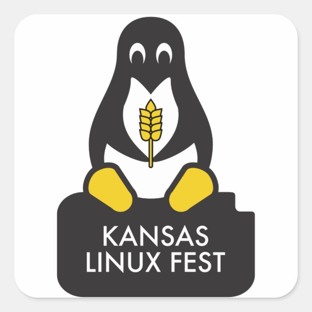 Autocolantes do Kansas Linux (Frente)