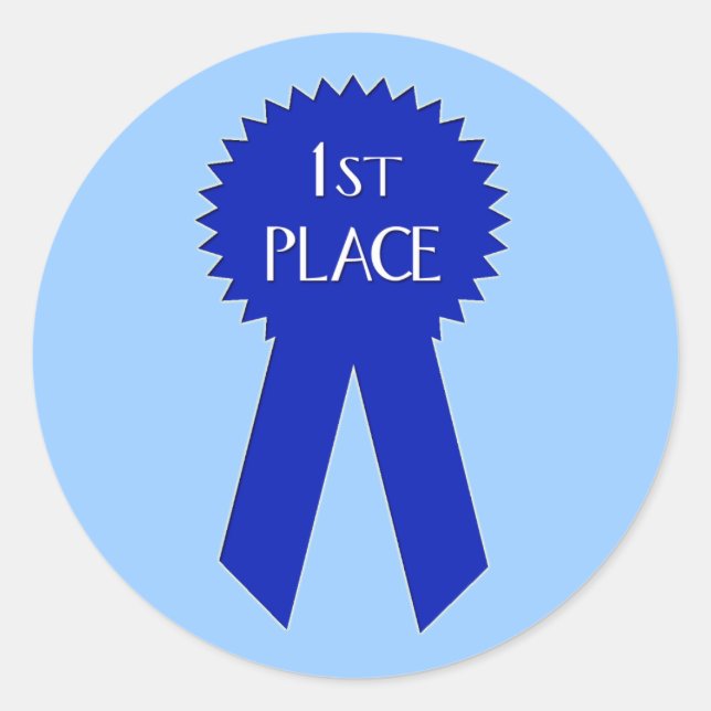 Autocolantes do Primeiro Lugar - Personalizados (Frente)