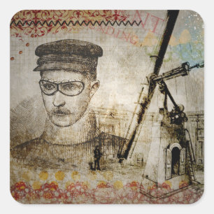 Autocolantes do Telescópio de Inventores Steampunk