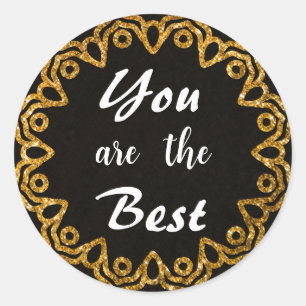 Autocolantes Dourados de Apreciação de Mandala