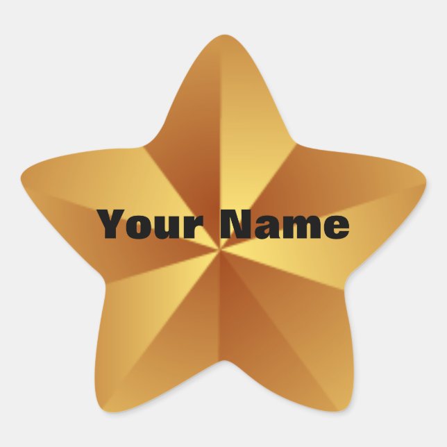 Autocolantes Dourados de aspecto metálico (Frente)