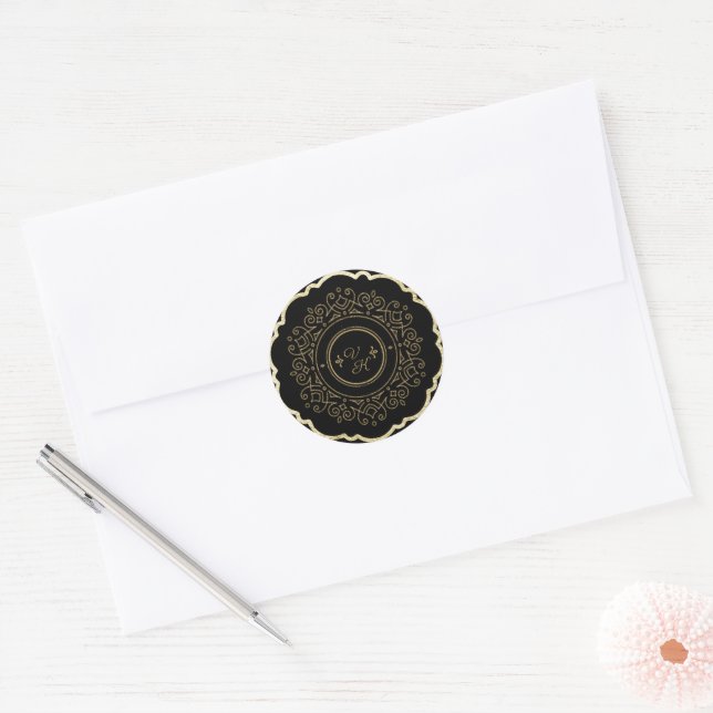 Autocolantes Dourados de luxo e Black (Envelope)