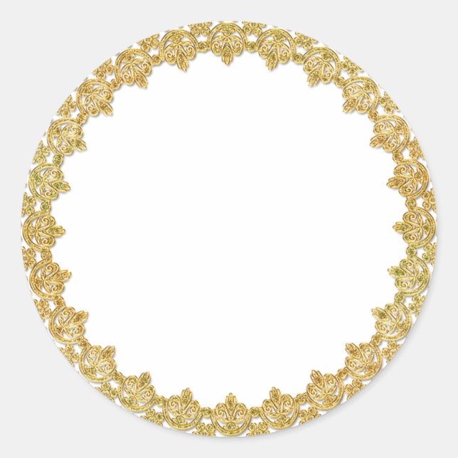 Autocolantes Dourados personalizáveis (Frente)