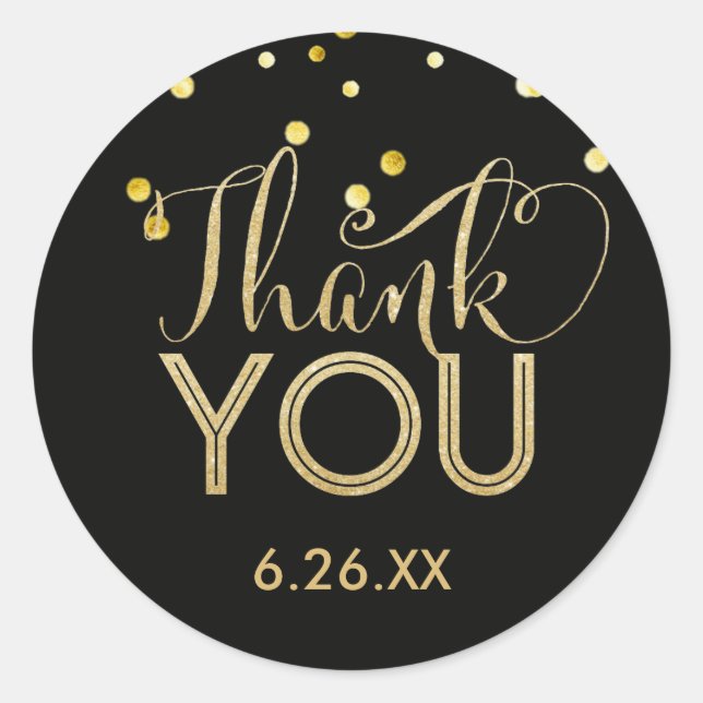 Autocolantes Dourados, pretos e falsos (Frente)