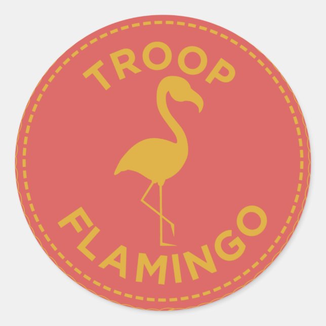 Autocolantes Flamingo de Tropa IGGPPCamp (Frente)