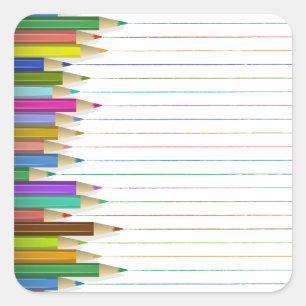 Autocolantes - Lápis Colorido