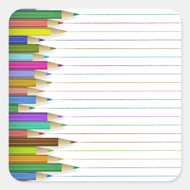 Autocolantes - Lápis Colorido (Frente)