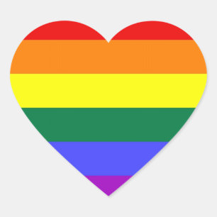 Autocolantes LGBT (Coração)