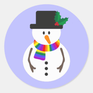 Autocolantes LGBT+ Orgulho Snowman