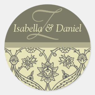 Autocolantes Monogramas Personalizados Para Envelo