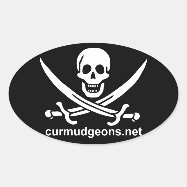 Autocolantes Oval Curmudgeons (Frente)