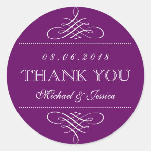 Autocolantes para cascas de roxo e ornamento
