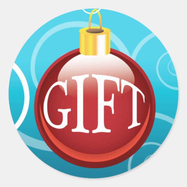 Autocolantes Para Embalagens De Natal (Frente)