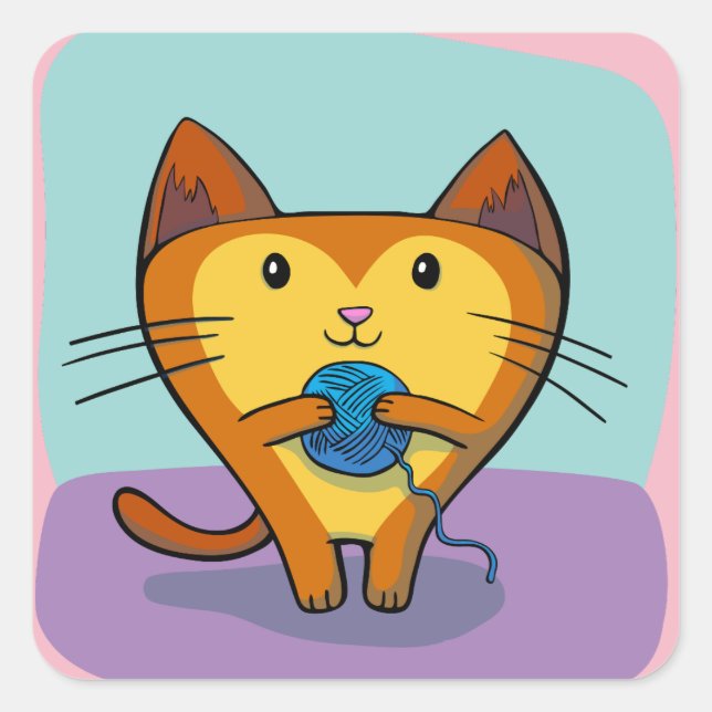 autocolantes para gatos e fios (Frente)