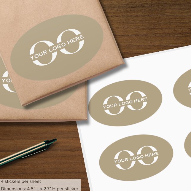 Autocolantes para logotipos personalizados (Criador carregado)