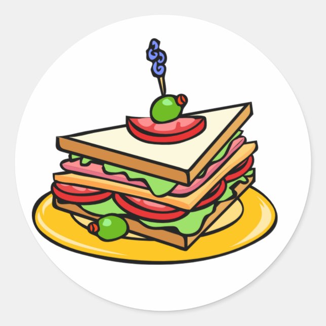 Autocolantes para sanduíches de triângulo (Frente)