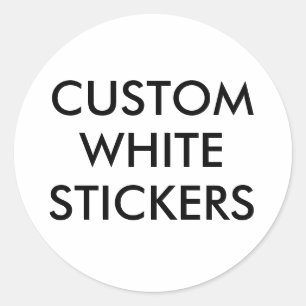 Autocolantes personalizados circulares circulares