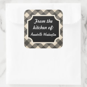 Autocolantes personalizados da cozinha preta