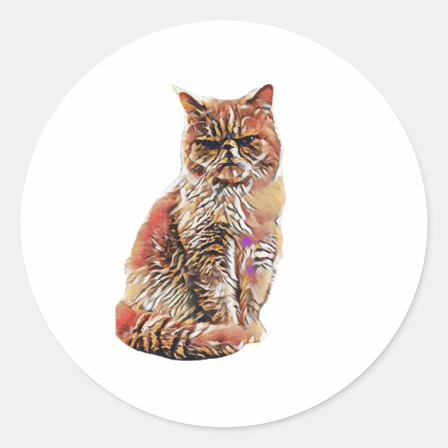 Autocolantes personalizados da foto do seu animal (Frente)