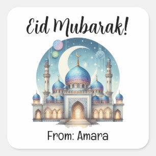 Autocolantes personalizados da Praça Eid Mubarak