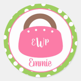 Autocolantes personalizados das Bermudas monograma