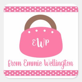 Autocolantes personalizados das Bermudas monograma