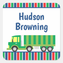 Autocolantes personalizados de caminhão verde