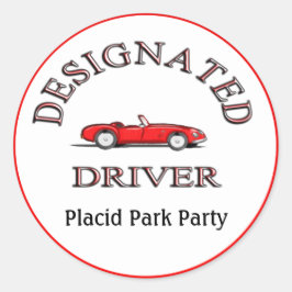 Autocolantes personalizados de driver designados