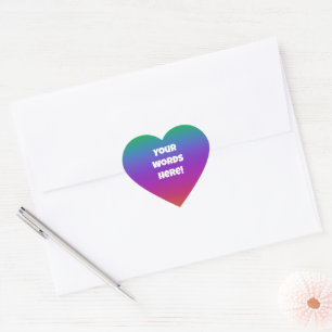 Autocolantes personalizados de envelopes de arco-í