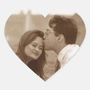 Autocolantes personalizados de fotos cardíacas per