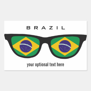 autocolantes personalizados do Brasil Shades