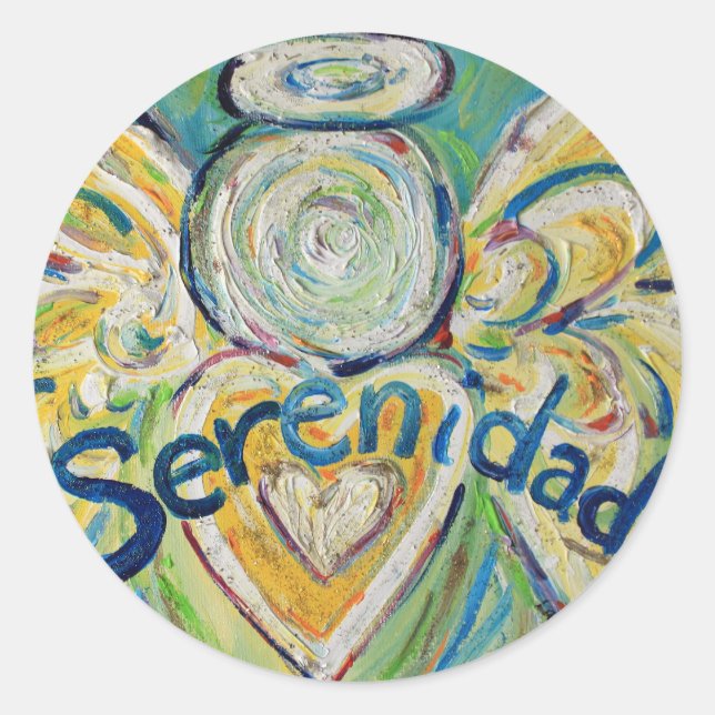 Autocolantes personalizados do Word Inspiration An (Frente)