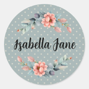 Autocolantes personalizados em Watercolor Deer Pri