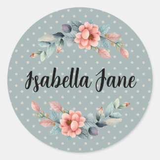 Autocolantes personalizados em Watercolor Deer Pri