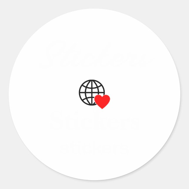 Autocolantes personalizados | Logotipo, Round, Vin (Frente)