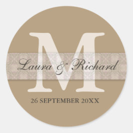 Autocolantes personalizados monogramas