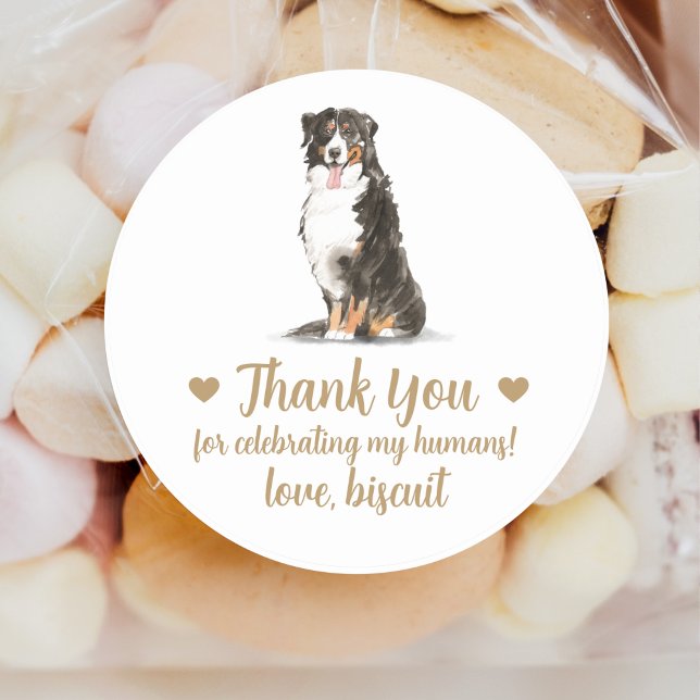 Autocolantes personalizados para casamentos de cãe (Criador carregado)