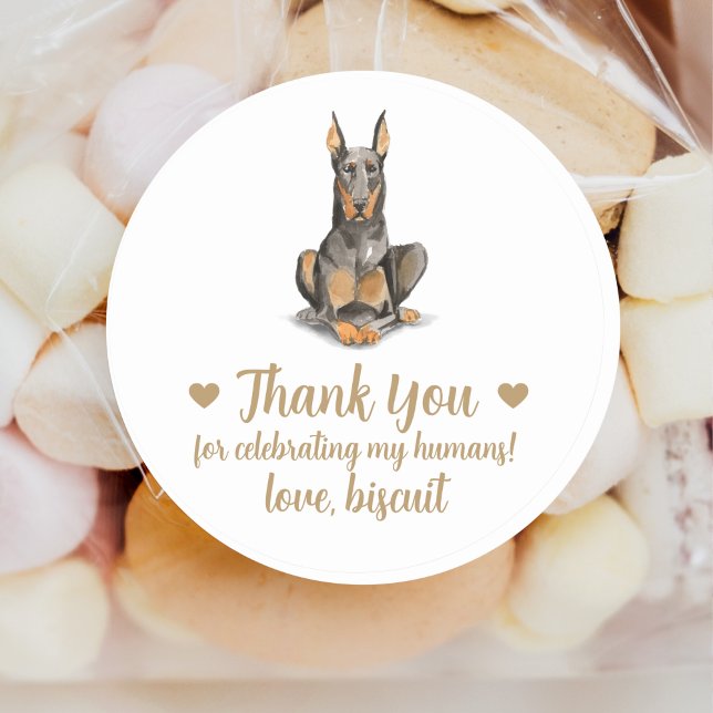 Autocolantes personalizados para casamentos de cãe (Criador carregado)