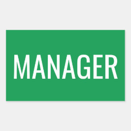 Autocolantes personalizados para gerentes de escri