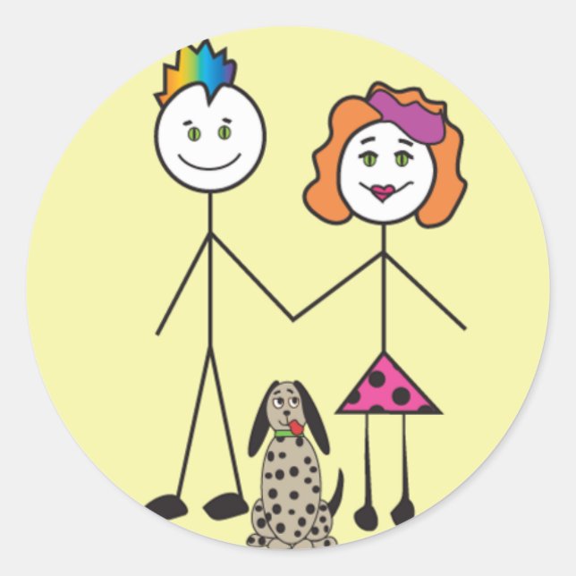 Autocolantes pessoas (Frente)