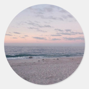 Autocolantes 'Pink & Blue Beach no Dawn'