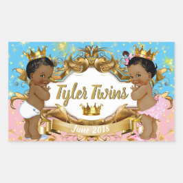 Autocolantes prateados africanos/princesa