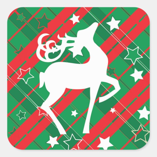 Autocolantes quadrados, brilhante, grande, 3 poleg (Frente)