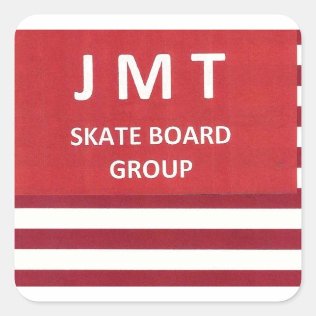 Autocolantes quadrados JMT (Frente)