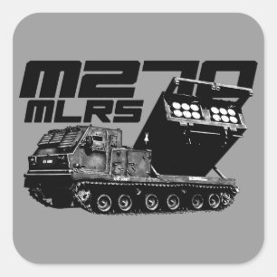 Autocolantes quadrados M270 MLRS