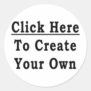 Autocolantes redondos (Crie O Seu