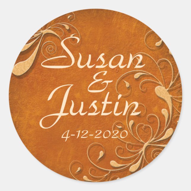 Autocolantes redondos de queda (Frente)