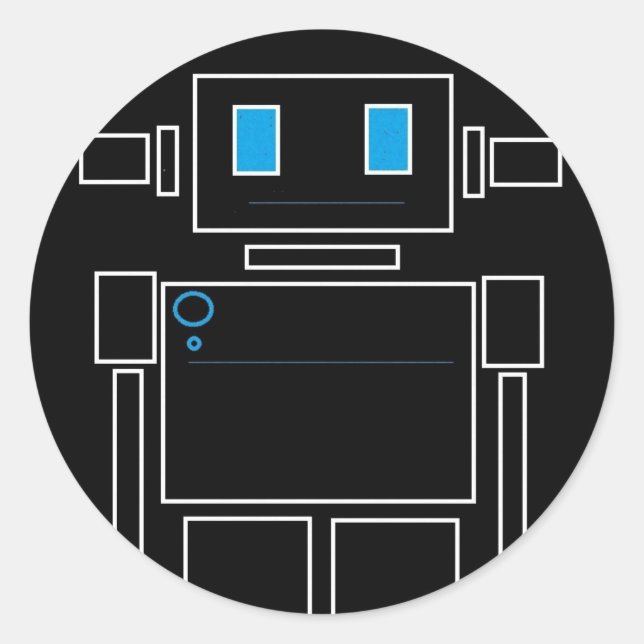 Autocolantes robôs (Frente)