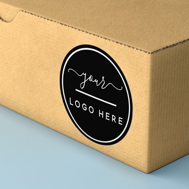 Autocolantes simples de logotipo comercial persona (Criador carregado)