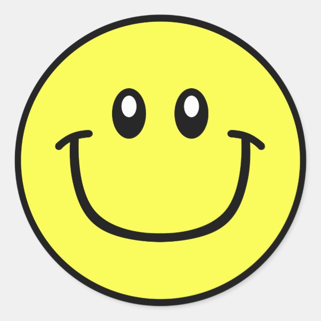 Autocolantes sorridentes Amarelo 0003 (Frente)